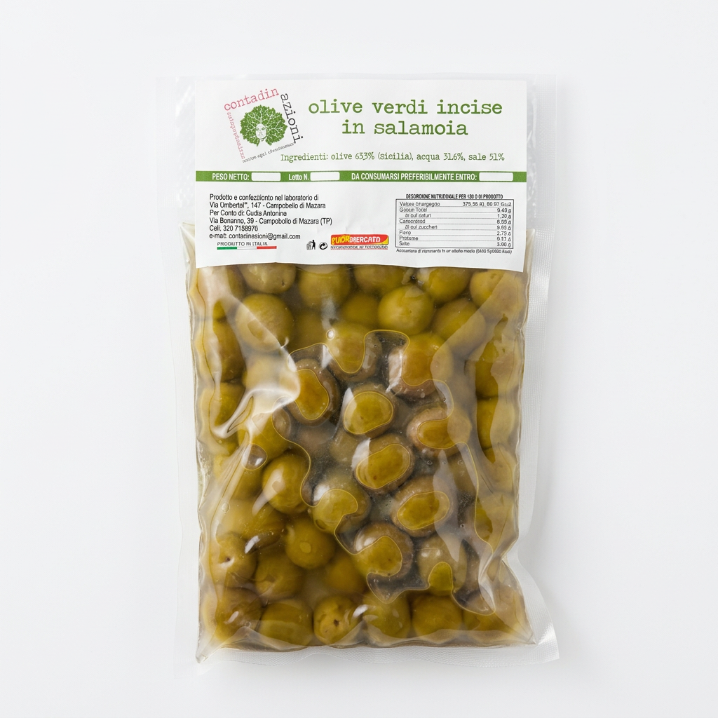 Olive verdi in salamoia