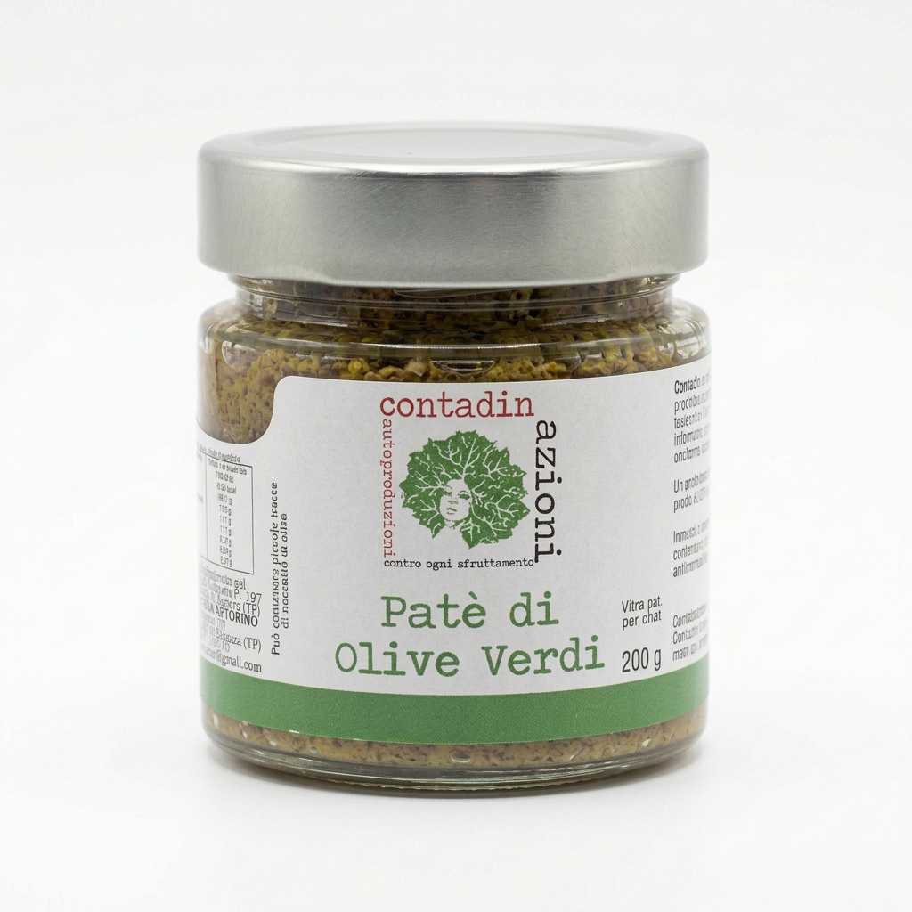 Patè di olive verdi Contadinazioni, vasetto da 200 g