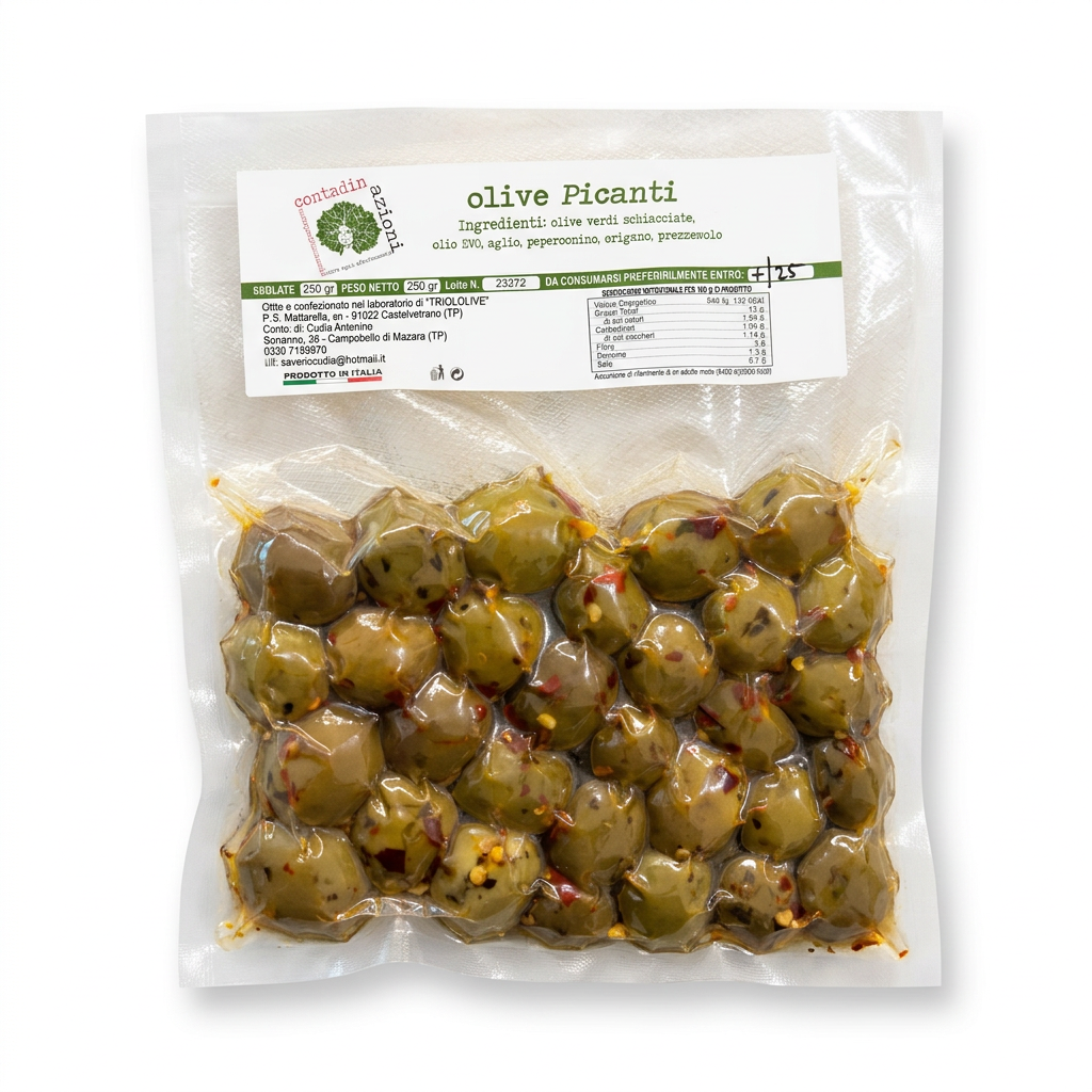 Olive piccanti per e-commerce